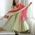 Pista roman silk readymade anarkali suit with embroidery & sequence work