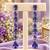Purple ad & agate stone earrings rhodium plated