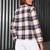 Women check flannel shirt