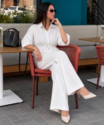 White solid co-ords set 3