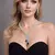 Emerald Green AD Bridal Jewelry Set | American Diamond Necklace & Earrings