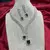 Emerald Green AD Bridal Jewelry Set | American Diamond Necklace & Earrings