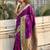purple woven design zari designer paithani saree