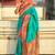 blue woven design zari ethnic motifs designer paithani saree