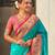 blue woven design zari ethnic motifs designer paithani saree