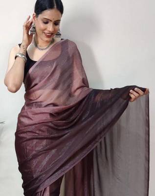 Turquoise floral embroidered organza saree 3
