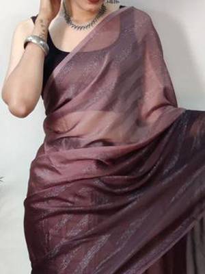 Turquoise floral embroidered organza saree 4