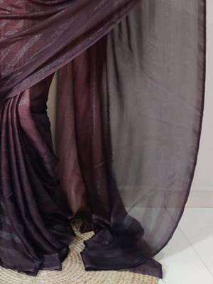 Turquoise floral embroidered organza saree 5