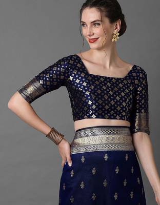navy_blue ethnic motifs woven design zari banarasi saree 5