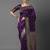 purple ethnic motifs zari silk blend banarasi saree