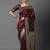 brown brown & gold-coloured ethnic motifs woven design silk blend banarasi saree
