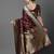 brown brown & gold-coloured ethnic motifs woven design silk blend banarasi saree