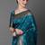 blue ethnic motif woven design zari banarasi saree