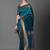 blue ethnic motif woven design zari banarasi saree