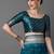 blue ethnic motif woven design zari banarasi saree
