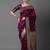 magenta woven design zari silk blend banarasi saree