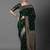 green saree mall ethnic motifs woven design zari silk blend banarasi saree