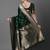 green saree mall ethnic motifs woven design zari silk blend banarasi saree