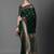 green saree mall ethnic motifs woven design zari silk blend banarasi saree