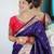 purple woven design zari paithani saree