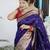 purple woven design zari paithani saree