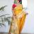 yellow yellow ethnic woven design zari paithani saree
