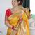 yellow yellow ethnic woven design zari paithani saree