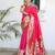 pink pink ethnic woven design zari paithani saree