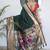 green woven design zari silk blend paithani saree