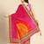 yellow bandhani gotta patti half & half saree