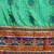blue bandhani gotta patti half & half saree