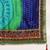 blue bandhani gotta patti half & half saree
