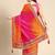 pink bandhani gotta patti saree