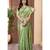 green green & red ethnic motifs embroidered zari saree
