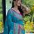 blue blue & magenta woven design zari patola saree