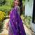purple purple & green woven design zari patola saree