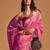 pink ethnic motifs woven design zari banarasi saree