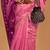 pink ethnic motifs woven design zari banarasi saree