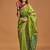 green woven design zari silk banarasi saree