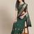 green green embroidered chanderi saree