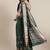 green green embroidered chanderi saree