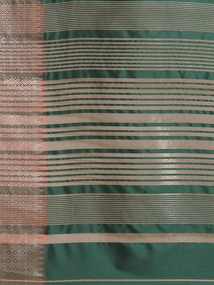 green green embroidered chanderi saree 5