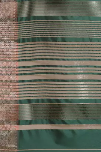 green green embroidered chanderi saree