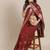 maroon maroon floral embroidered cotton saree