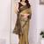 multicolor ethnic motifs pure chiffon fusion saree