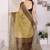 multicolor ethnic motifs pure chiffon fusion saree