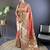 peach woven design zari paithani saree