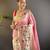pink woven design zari paithani saree
