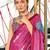 magenta floral pure cotton designer saree