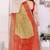 multicolor ethnic motifs pure chiffon fusion saree